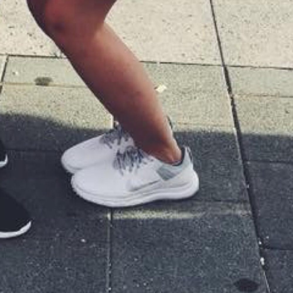 White Nike sneakers